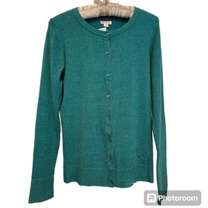 Merona teal cardigan, size S, great condition!